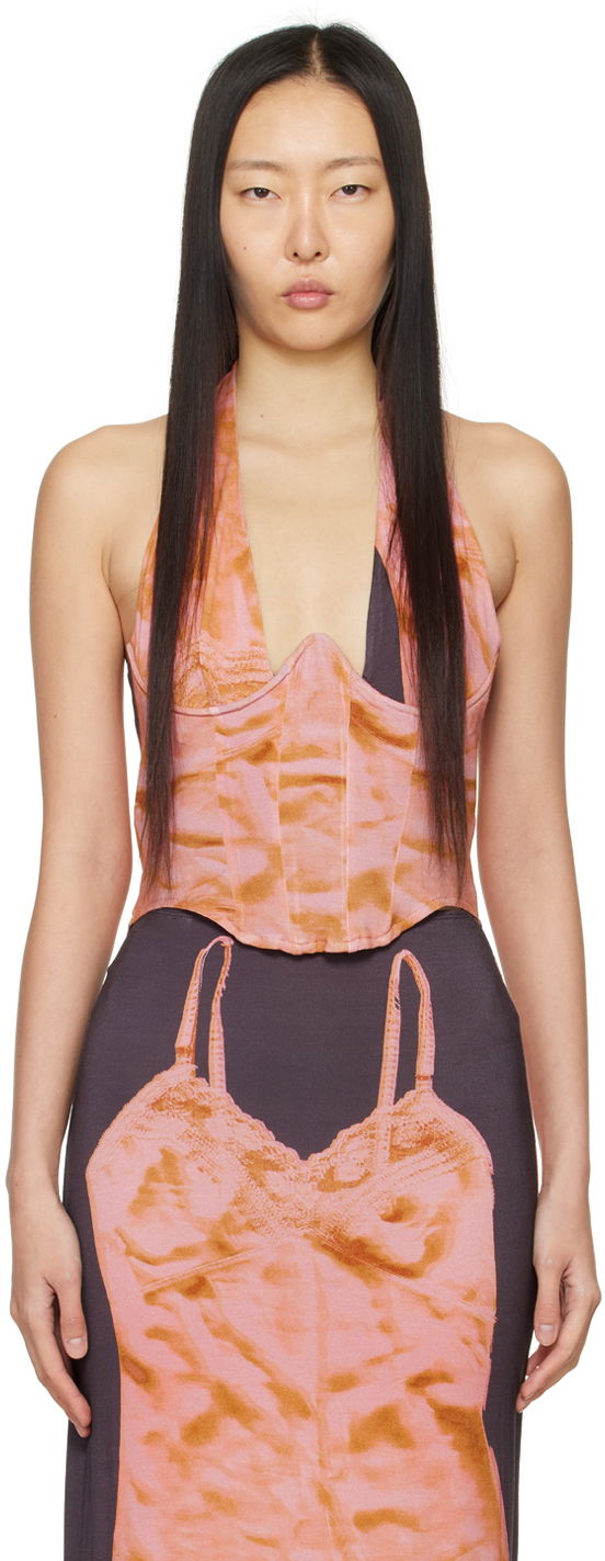 Kjole Miaou Miaou Ari Halterneck Corset Top Flerfarvet | 7088TJBLIP