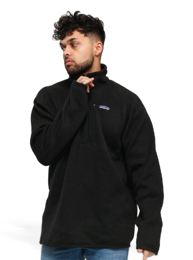 Sweatshirt Patagonia Better Sweater 1/4 Zip Sort | 25523 BLK