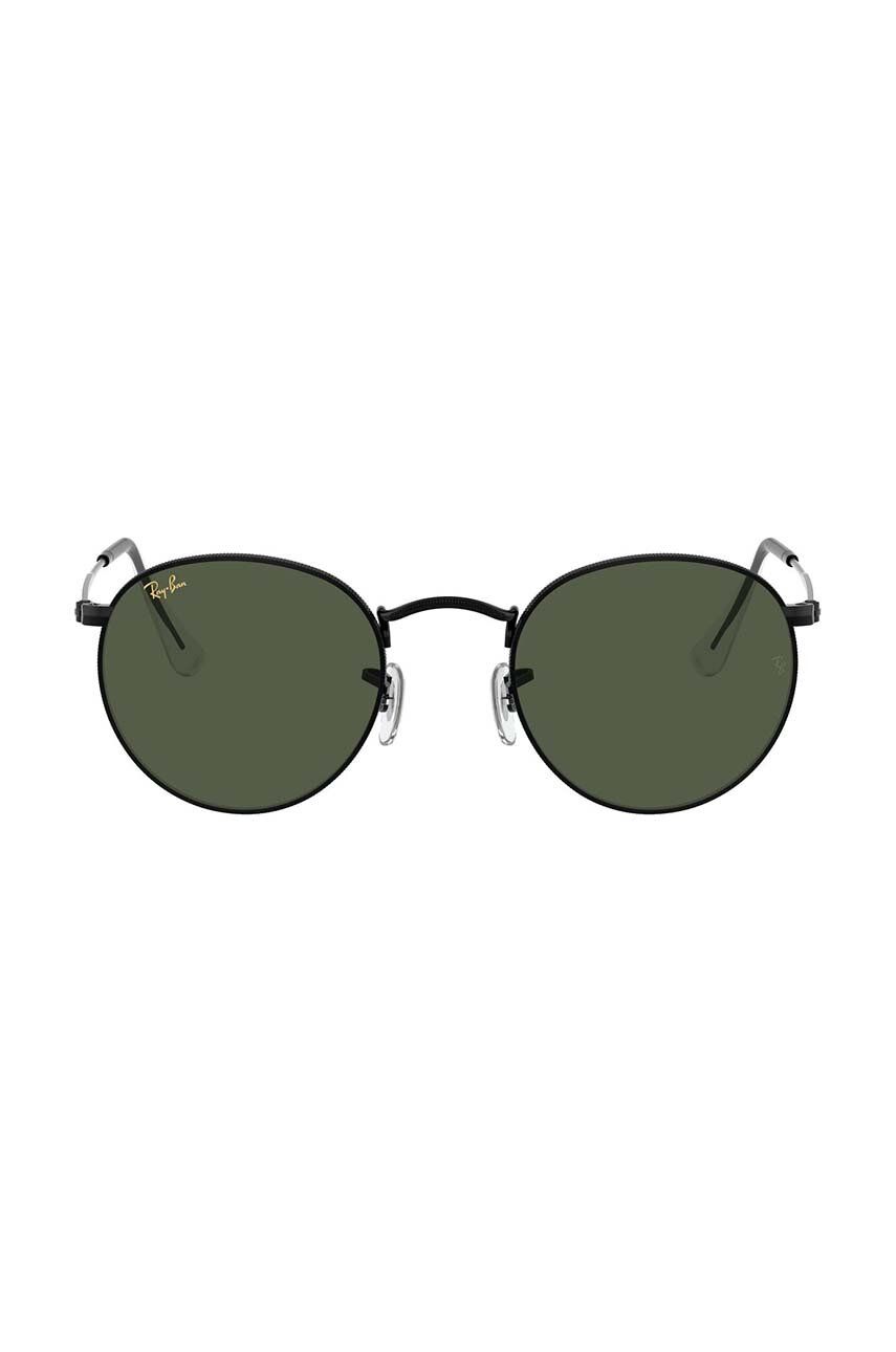 Solbriller Ray-Ban Round Metal Sunglasses Sort | 0RB3447, 1