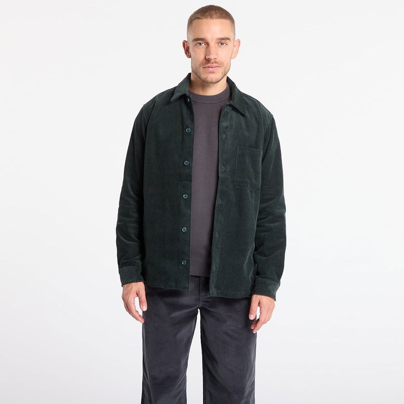 Jakke Samsoe Samsoe Sadamon Js Corduroy Overshirt Grøn | M24400043_194906TCX