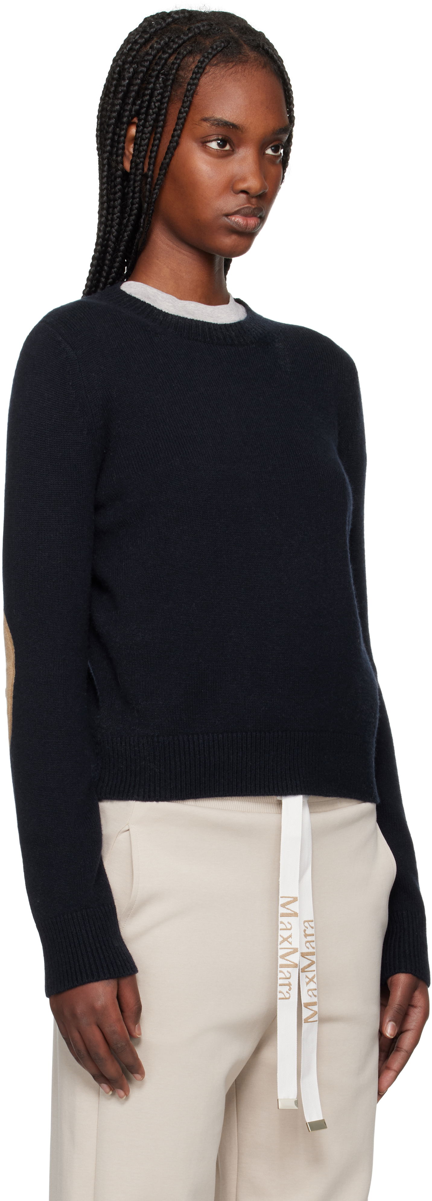 Sweater Max Mara Max Mara Fedora Knit Sweater Mørkeblå | 2519361031600, 1