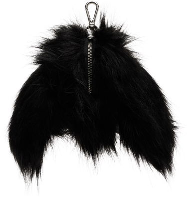 Nøgleringe Simone Rocha Simone Rocha Faux Fur Hare Coin Purse Bag Charm Sort | COINPURSE1 0815, 1