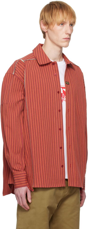 Skjorte Martine Rose Martine Rose Cut Overshirt Rød | 467WS14111, 1