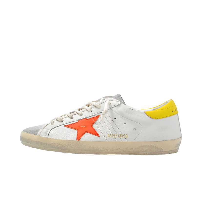Sneakers og sko Golden Goose Super-Star White Orange Yellow Hvid | GMF00101.F004804.82394