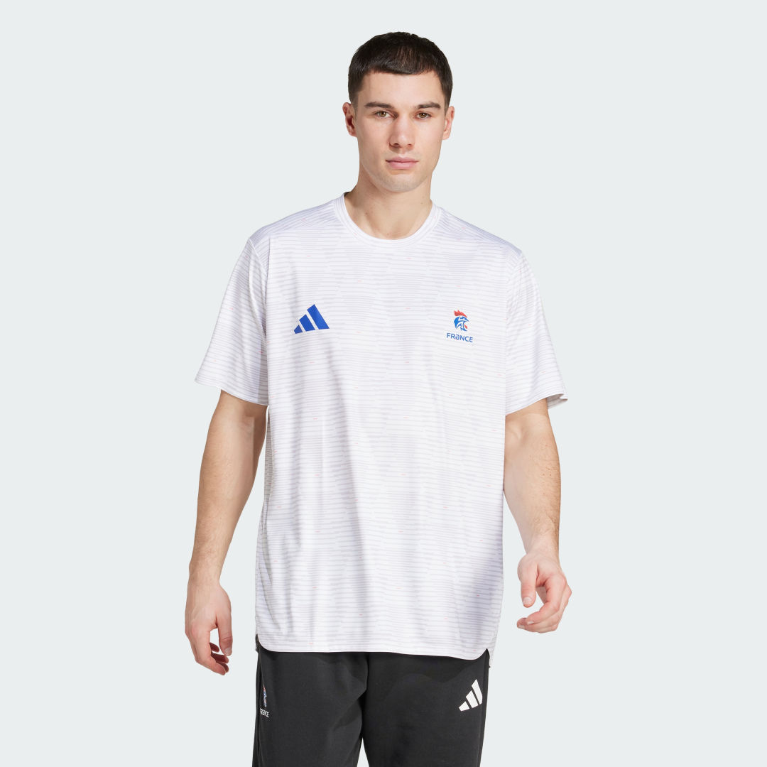 T-shirt adidas Performance France Handball Training T-Shirt Hvid | JP4257, 0
