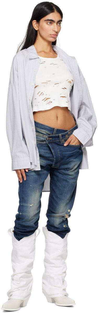Jeans R13 R13 Crossover Jeans Blå | R13W2048-D144C, 3