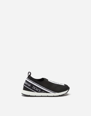 Sneakers og sko Dolce & Gabbana First Steps Sorrento Slip-on Logo Tape (19-26) Sort | DN0105AH67789690, 0