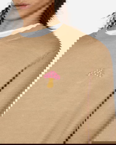 Sweater Comme des Garçons Brett Westfall Mushroom Knitted Sweater Beige | FK-N013-S23 2, 5