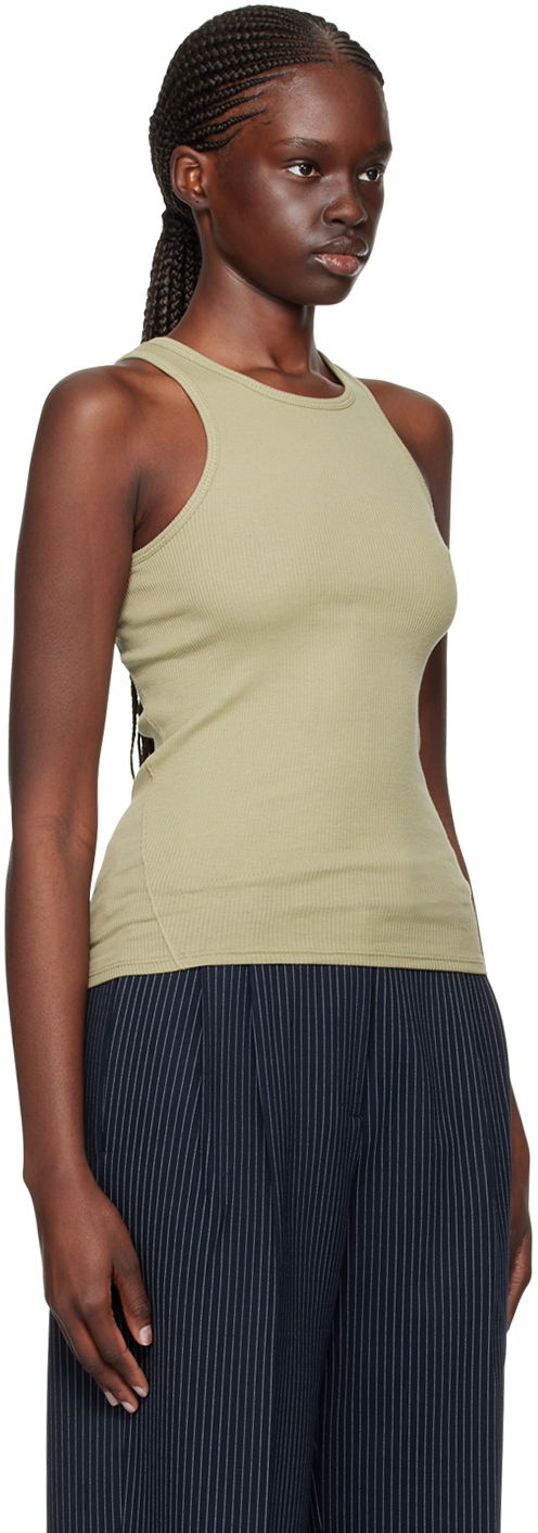 Tanktop rag & bone Essential Rib Tank Top Grøn | WCC22FT020ER20, 1