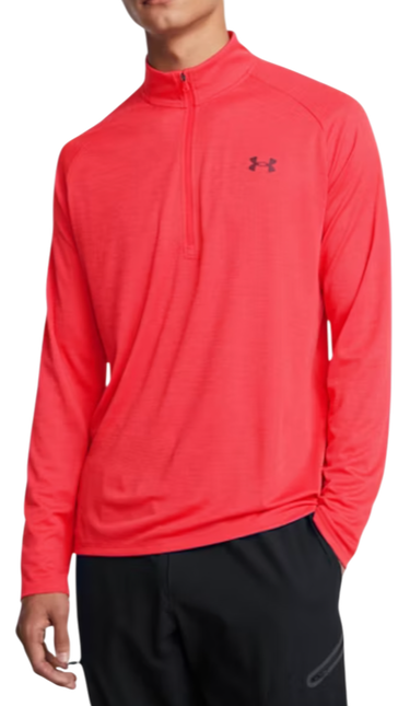 Sweatshirt Under Armour Under Armour UA Tech Textured 1/2 Zip Top Rød | 1382797-713, 0