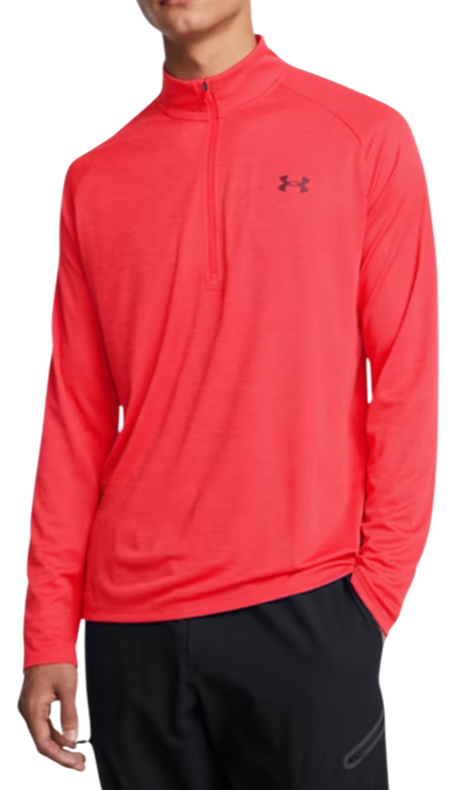 Sweatshirt Under Armour Under Armour UA Tech Textured 1/2 Zip Top Rød | 1382797-713
