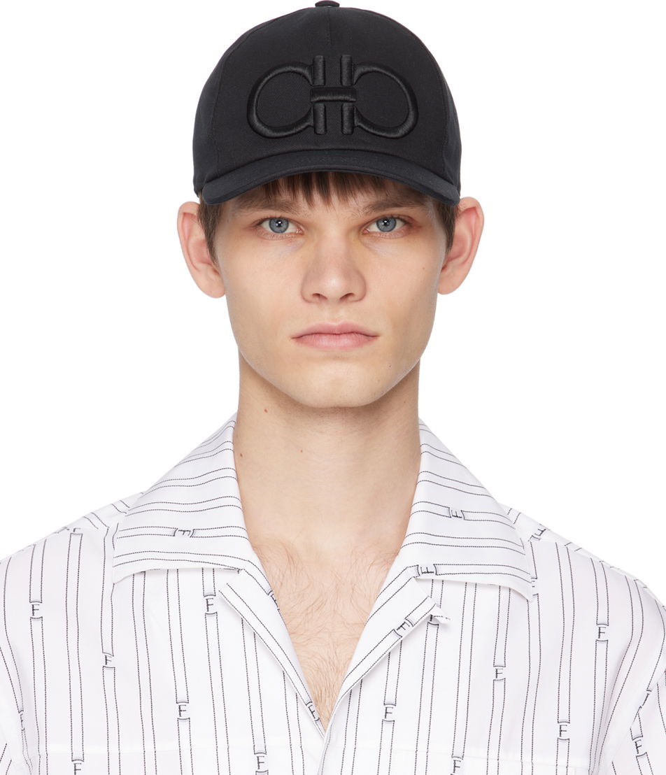 Kasket FERRAGAMO Baseball Cap With Logo Sort | 759560, 0