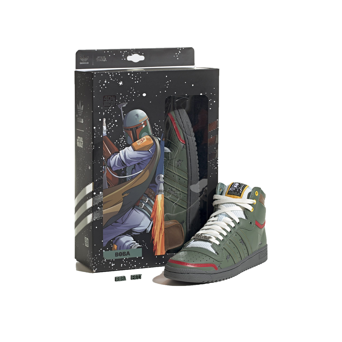 Sneakers og sko adidas Originals Top Ten Hi "Star Wars Boba Fett" Grøn | FZ3465, 1