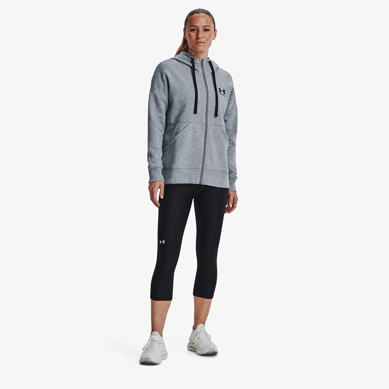 Sweatshirt Under Armour Sweatshirt Rival Grå | 1356400-036, 1