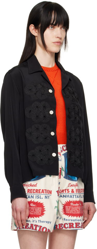 Skjorte Bode Bode Ribbon Garland Shirt Sort | MRS25SH037, 4