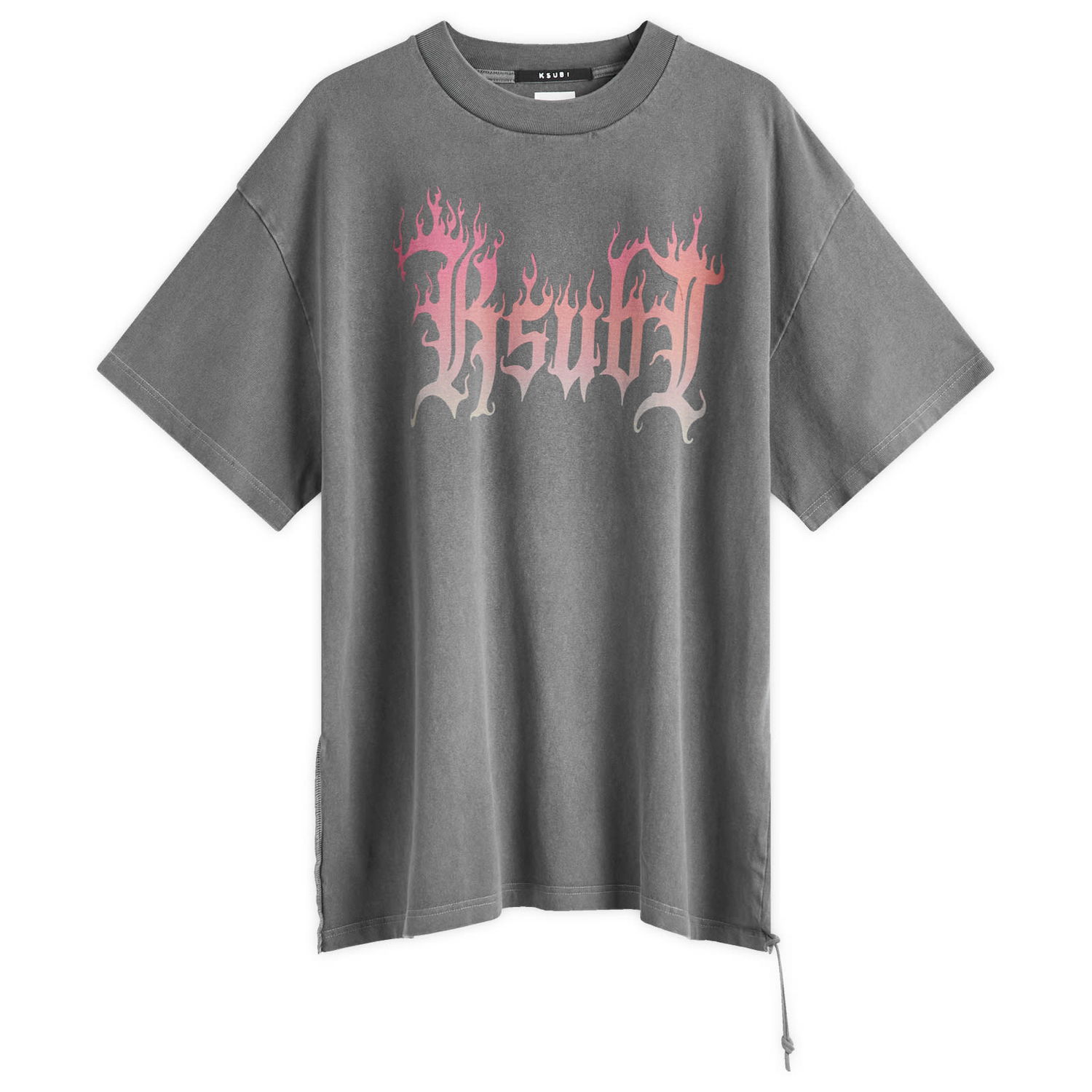 T-shirt Ksubi Fuego Ekcess T-Shirt, Size Large Grå | MPS25TE026, 1