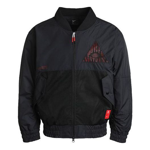 Bomberjakke Nike Kyrie Basketball Mesh Patchwork Padded Jacket Sort | CK6671-010