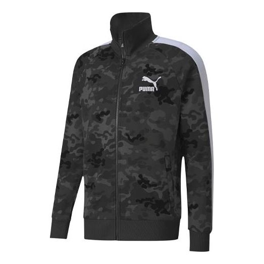 Jakke Puma CLASSICS GRAPHICS AOP T7 Track Jacket Sort | 599320-42