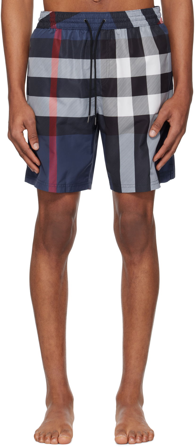 Badetøj Burberry Burberry Check Swim Shorts Blå | 8107273