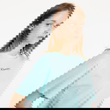 T-shirt Champion Rochester Logo Crop Top T-Shirt Turkis | 112652 S21 BS134, 1