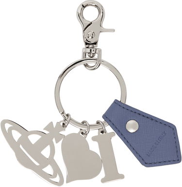 Nøgleringe Vivienne Westwood Vivienne Westwood I Love Orb Keychain Blå | 8203011EU-S0021-, 1