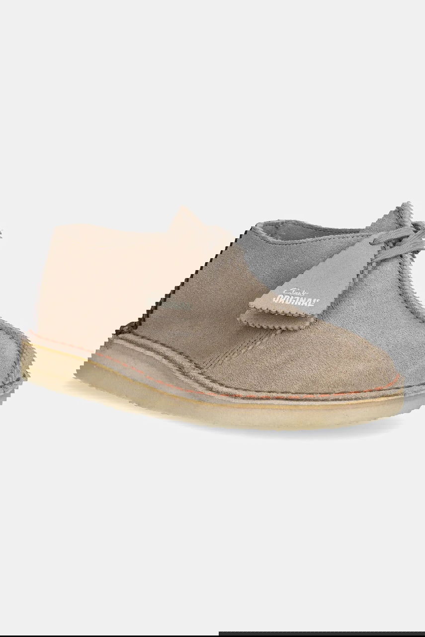 Sneakers og sko Clarks Originals Desert Trek Suede Flat-Heel Boots Beige | 26178464, 0