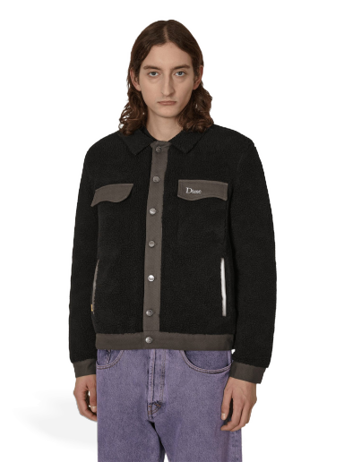 Jakke Dime Sherpa Denim Jacket Sort | DIMED2F3 BLK