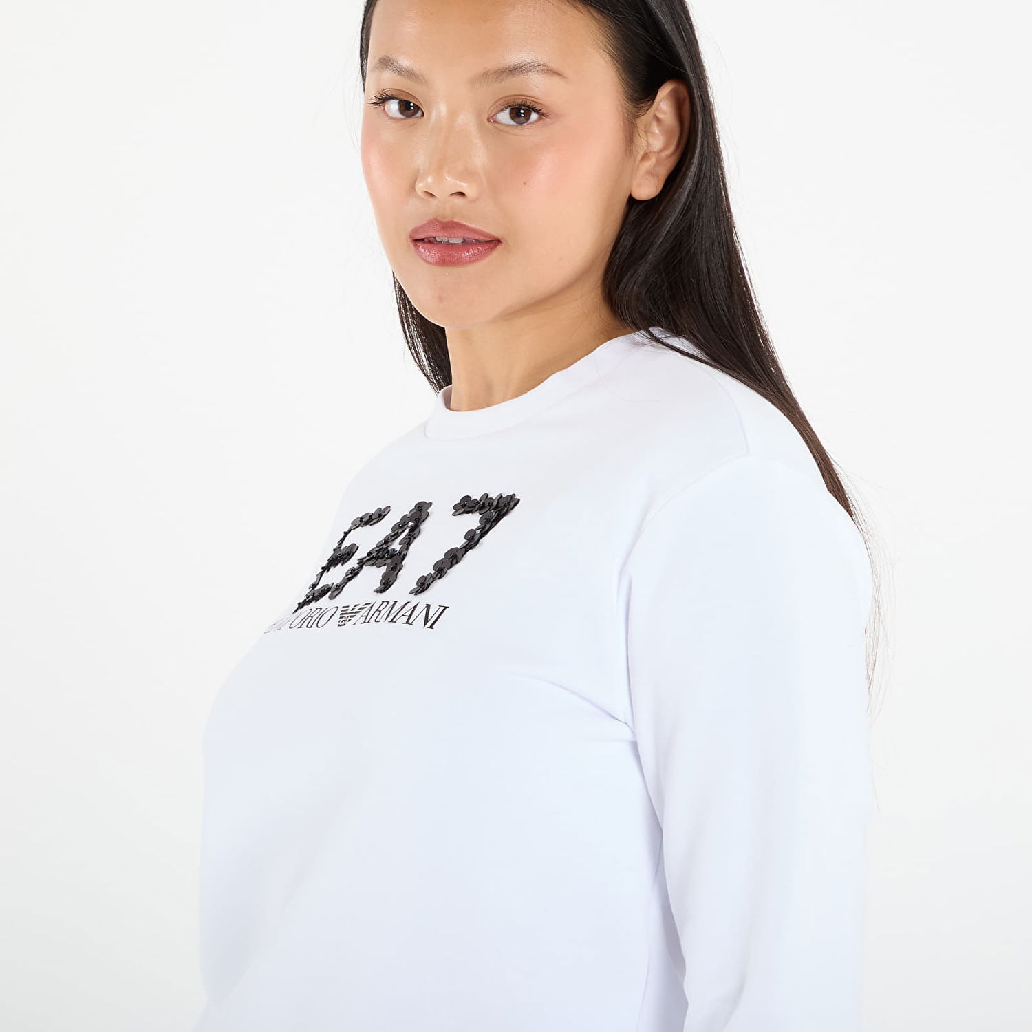 Sweatshirt Emporio Armani EA7 Emporio Armani Train Logo Series Sweatshirt Hvid | 7W000542AF16442U0008, 1