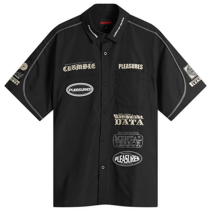 Skjorte Pleasures Pleasures Terror Shirt Sort | P25SU005-BLK