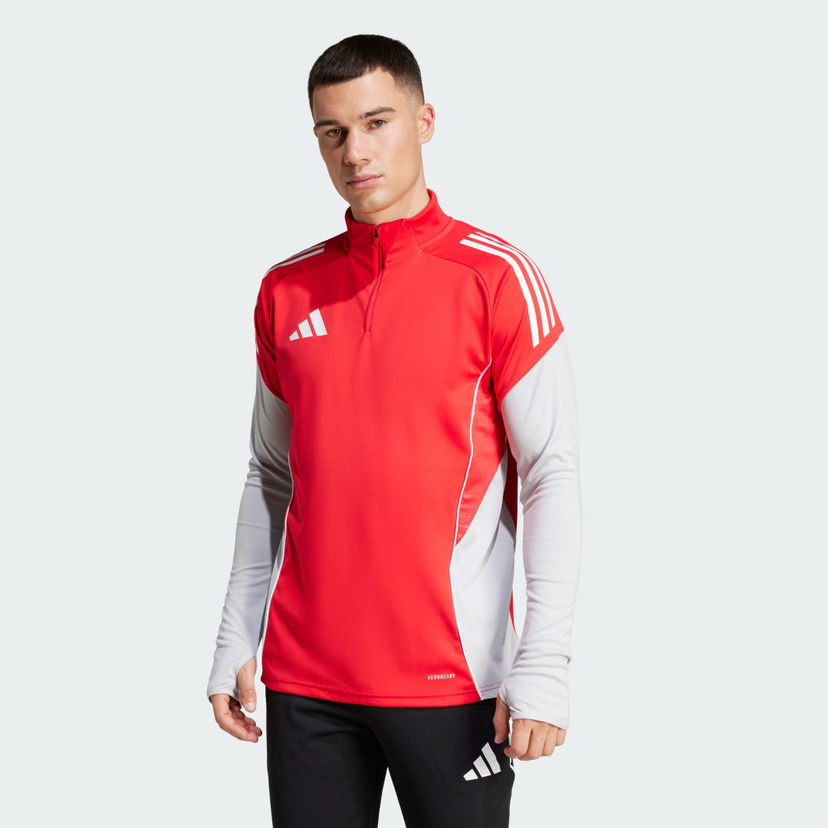 Sweatshirt adidas Performance Tiro 25 Competition Training 1/4 Zip Top Rød | IW0411