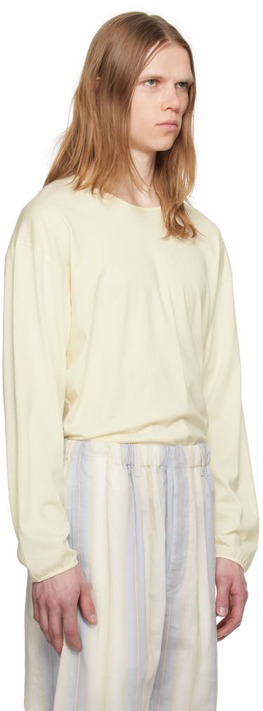 T-shirt LEMAIRE Relaxed Long Sleeve T-Shirt Gul | TO1182 LJ1018, 1