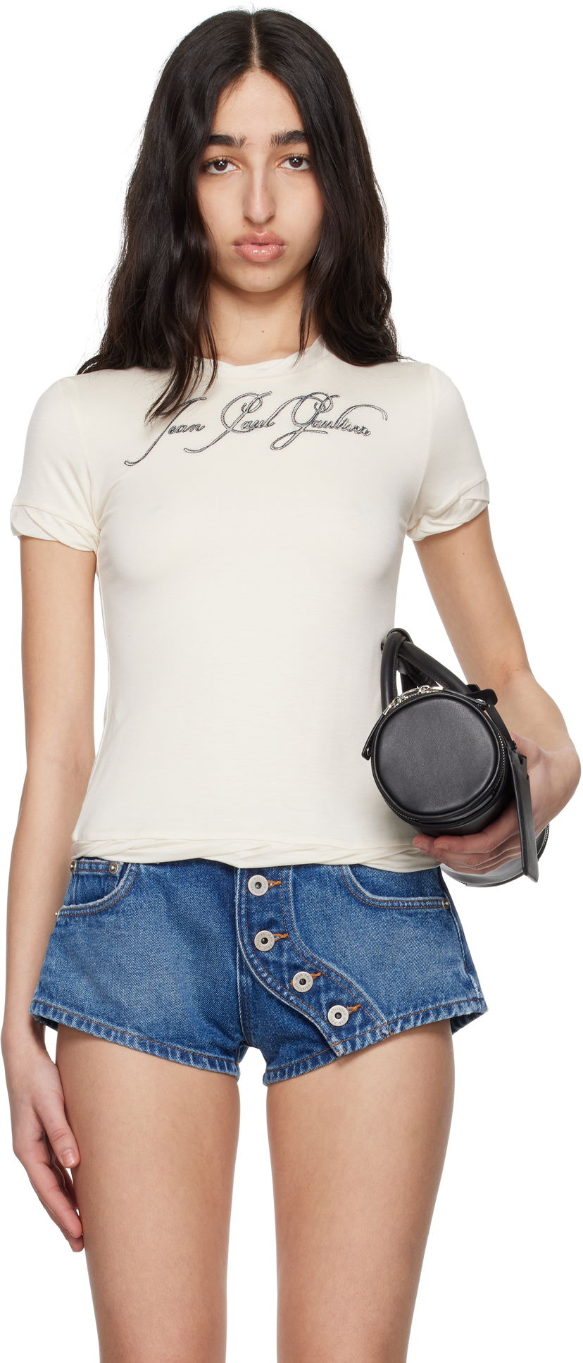T-shirt Jean Paul Gaultier Jean Paul Gaultier 'The Tattoo' T-Shirt Hvid | 25/34-F-TS111I-J089-03