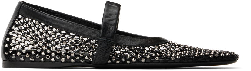 Sneakers og sko Marni Marni Mesh Mary Jane Ballerina Flats Sort | MJMS007700 P6394