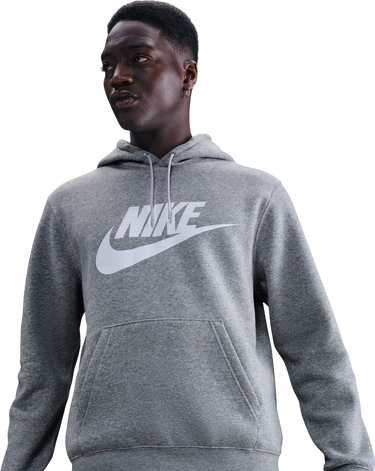 Sweatshirt Nike Club Graphic Pullover Hoodie Grå | FN3868-063, 3