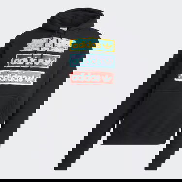Sweatshirt adidas Originals TRI LINEAR HOOD Sort | HT7333, 1