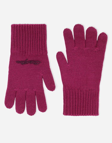 Handsker Dolce & Gabbana Dolce & Gabbana Knit Gloves With Logo Lyserød | LBKAC7JCVWEF0247, 3