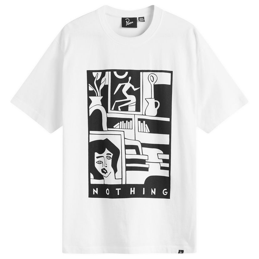 T-shirt By Parra Parra Our House Graphic T-Shirt, Size Large Hvid | 54200-WHT