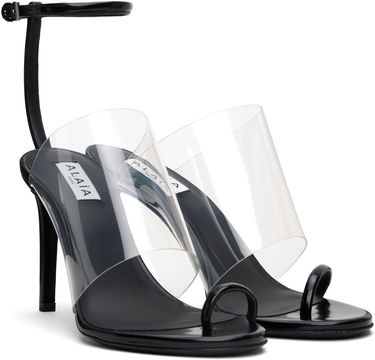 Tilbehør Alaïa ALAÏA Asymmetric Heeled Sandals Sort | AA3S116CK299, 3