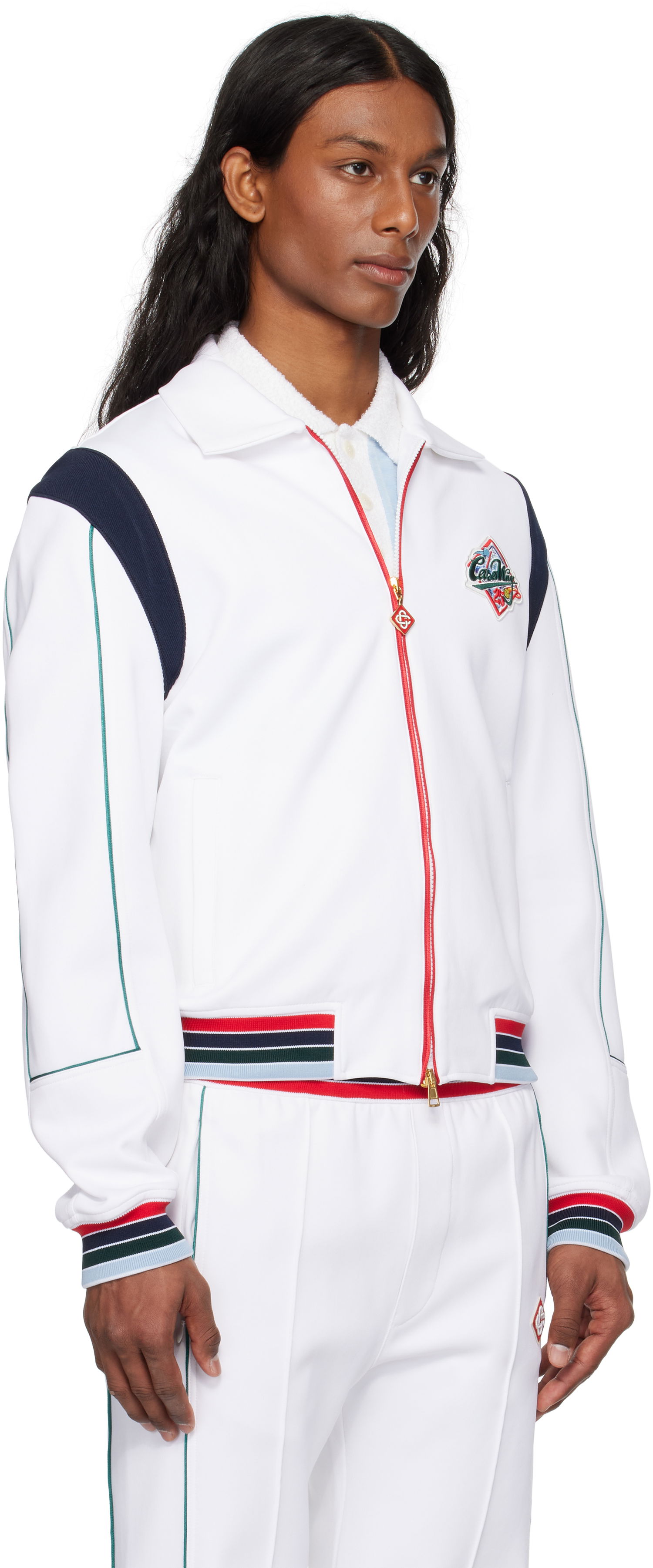 Træningsdragt Casablanca Casablanca 'Casa Way' Track Jacket Hvid | MS25-JTP-344-01, 1