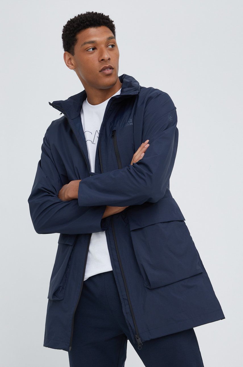 Vindjakke Jack Wolfskin Norden Port Jacket Mørkeblå | 1114891.1010, 0