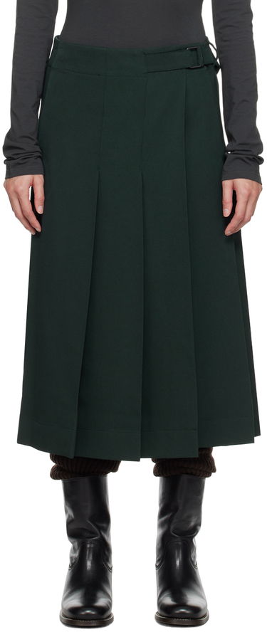 Nederdel LEMAIRE Lemaire Pleated Wrap Midi Skirt Grøn | SK1016 LF1123, 0