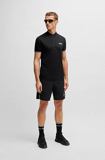 Polo skjorte BOSS Slim-Fit Active Polo Shirt with UV Protection Sort | 50539093, 1