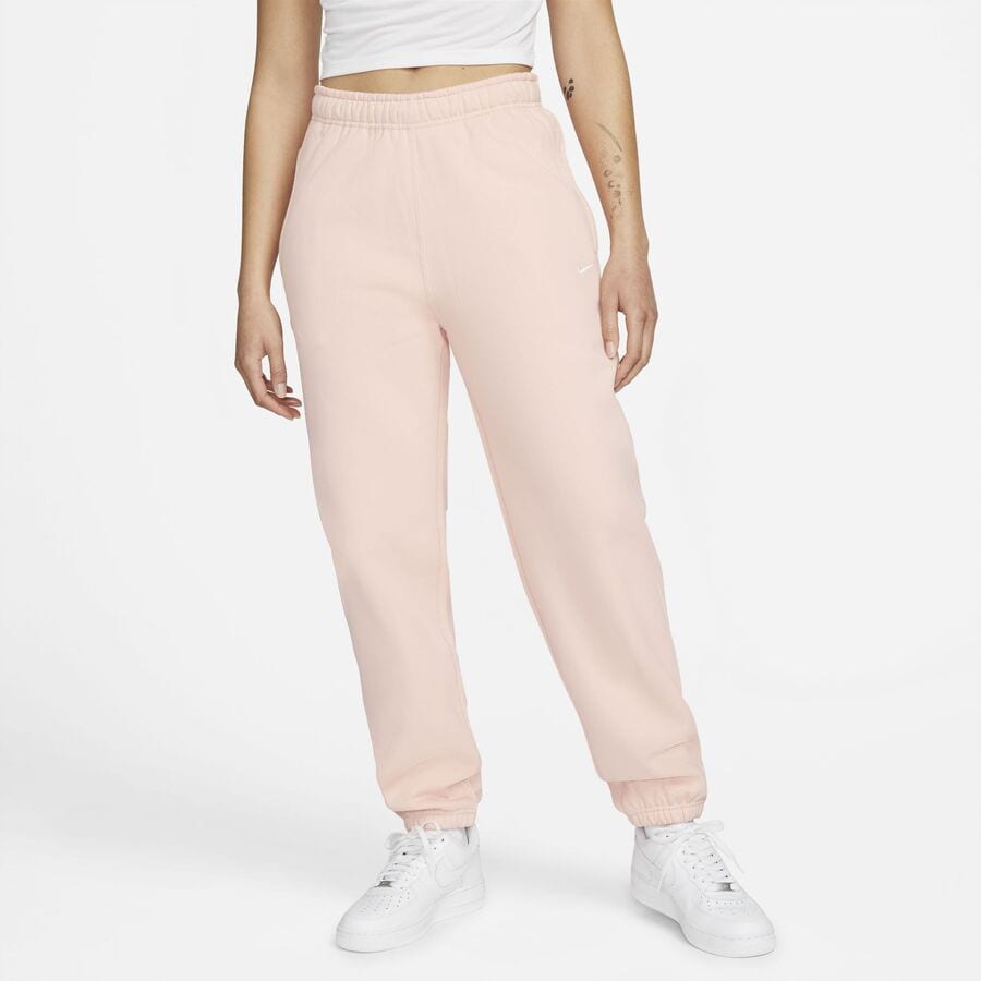 Joggingbukser Nike Solo Swoosh Fleece Pants Lyserød | CW5565-697, 0