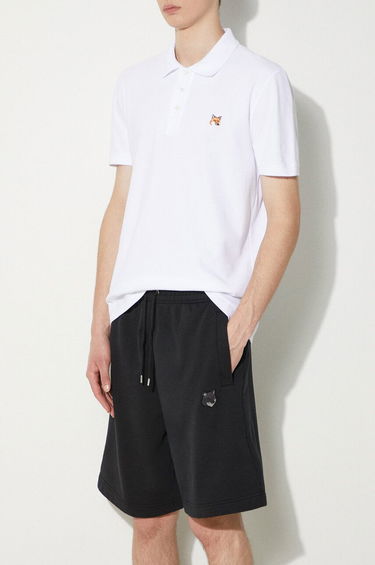 Polo skjorte MAISON KITSUNÉ Maison Kitsuné Bold Fox Head Patch Oversize Jog Shorts Hvid | MM01121KM0001, 3