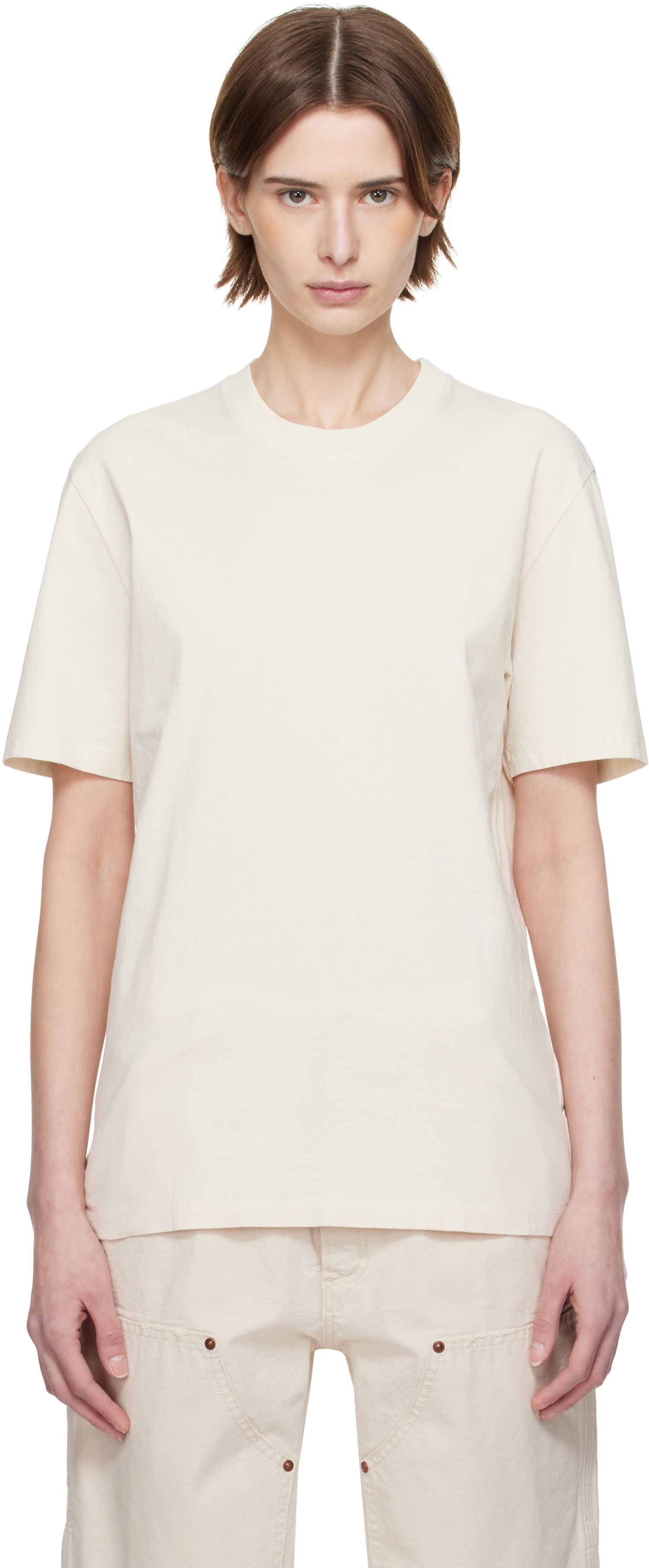 T-shirt Maison Margiela Maison Margiela Cotton T-Shirt Beige | S50GC0710 S23973, 0