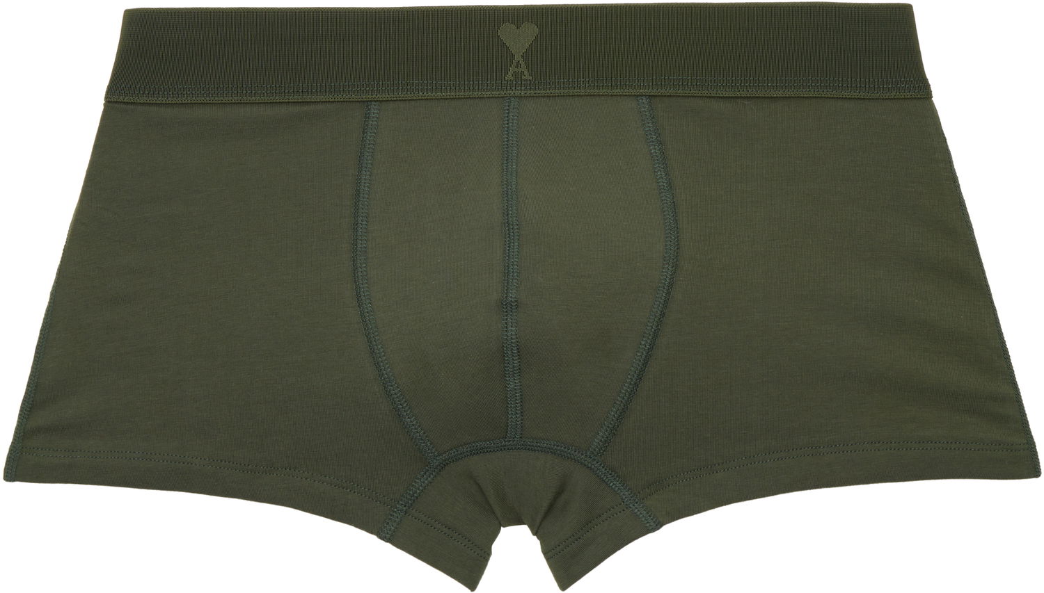 Boksere AMI AMI Paris Three-Pack Cotton Jersey Boxer Briefs Grøn | HUN012.JE0094, 1