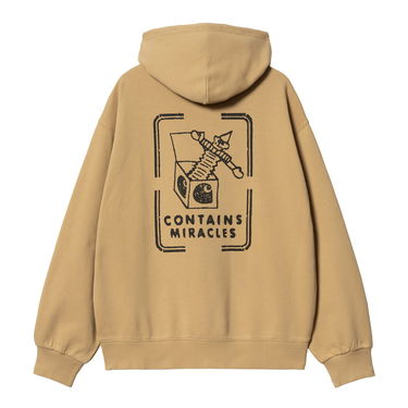 Sweatshirt Carhartt WIP Stone Washed Relaxed Fit Hoodie Beige | I033621_9, 4