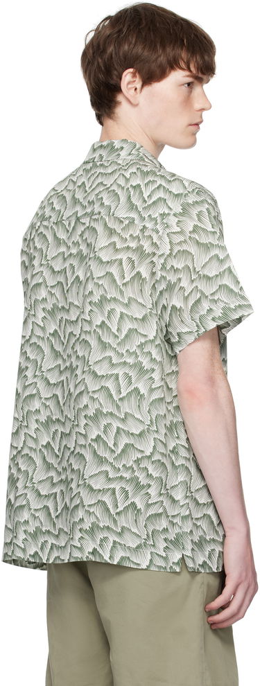 Skjorte A.P.C. A.P.C. Roy Print Camp Collar Shirt Grøn | VIALX-H12608, 2