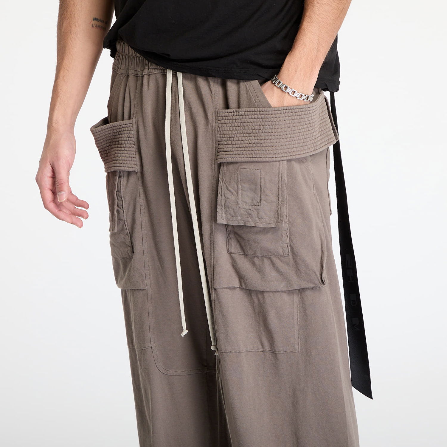 Cargo bukser Rick Owens Rick Owens DRKSHDW Creatch Wide Cargo Drawstring Pants Brun | DU01E3394 RN 34, 1