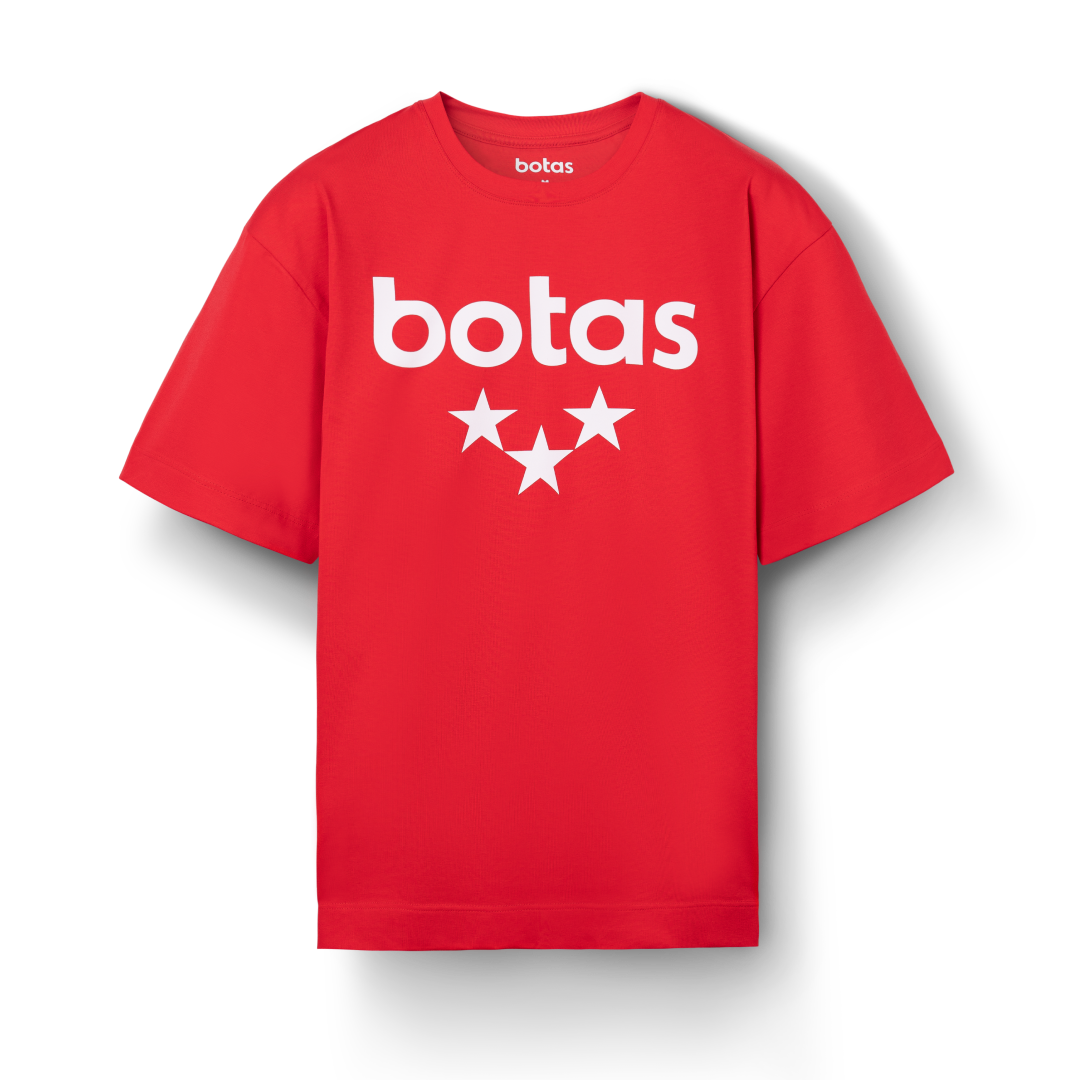 T-shirt Vasky Botas Oversize Red Rød | A-1244-014, 0